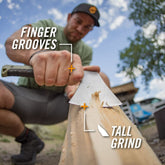 Hectarul - Toporisca  GERBER Buschcraft & Camping Flat Sage Green Stonewash